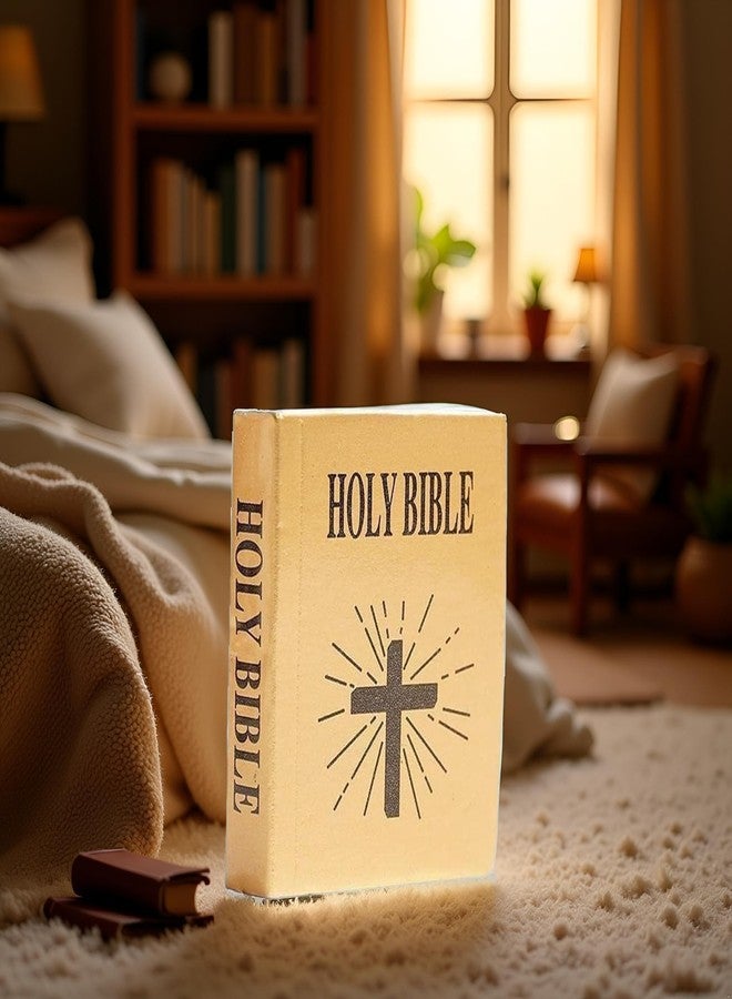 Qintreesify Brown Mini Bible Pocket Book Dollhouse Miniature Book Bookshelf Bedroom Library Accessories，Dollhouse Furniture, Miniature Dollhouse Accessories,Dolls and Accessories(1/12) - Image 3